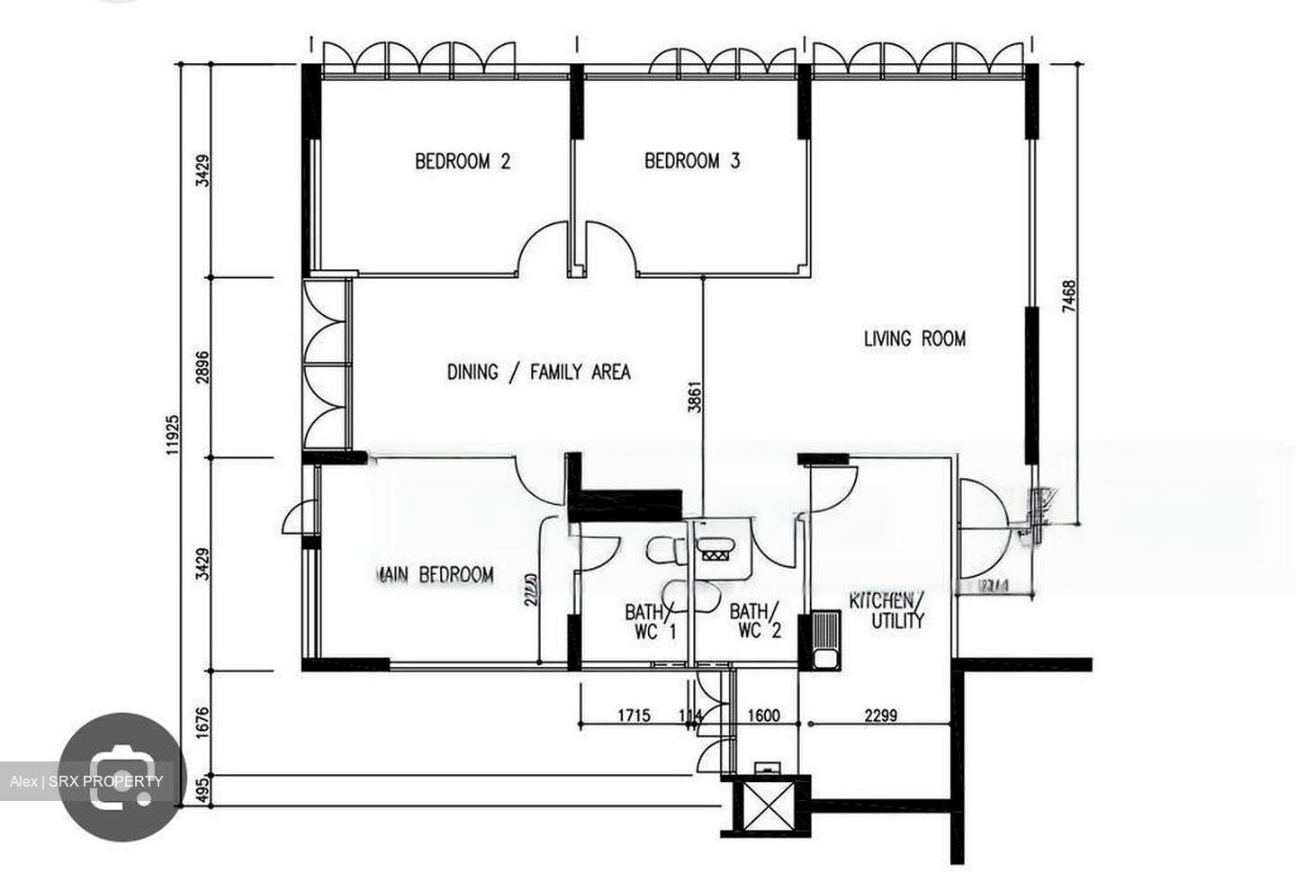 Blk 352 Clementi Avenue 2 Shopping Centre (Clementi), HDB 3 Rooms #471965561